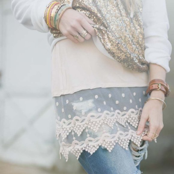 Layering Lace Trim Tank Slip - Picture 3 of 12